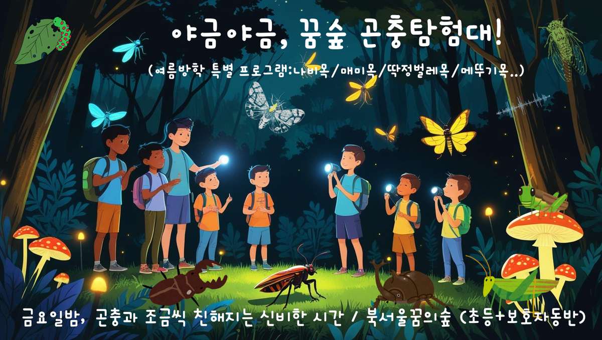(금,야간)야금야금, 곤충탐험대 대표 이미지