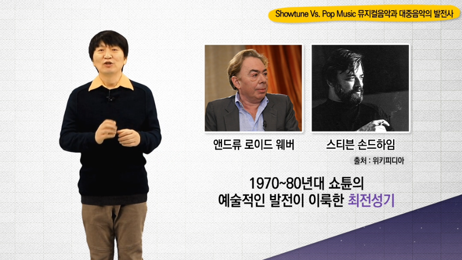 뮤지컬 장르의 이해 - Showtune Vs. Pop Music 뮤지컬음악과 대중음악의 발전사 대표 이미지