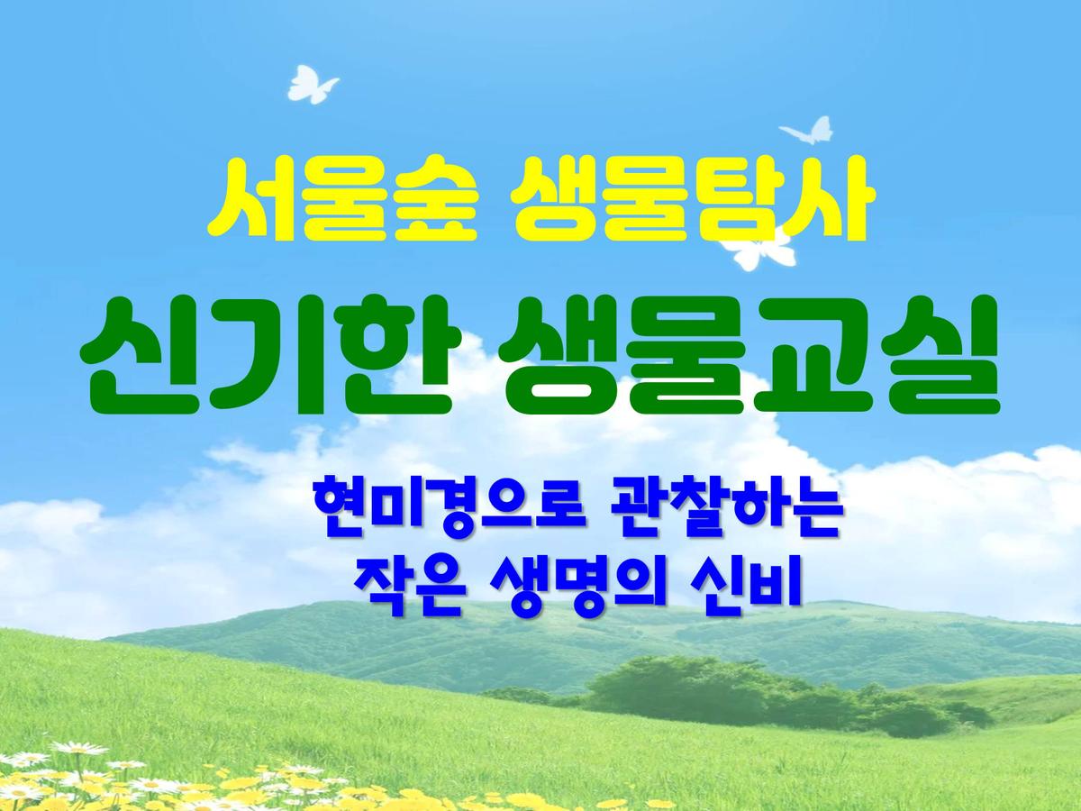 [서울숲]신기한생물교실 (8월)-일 대표 이미지