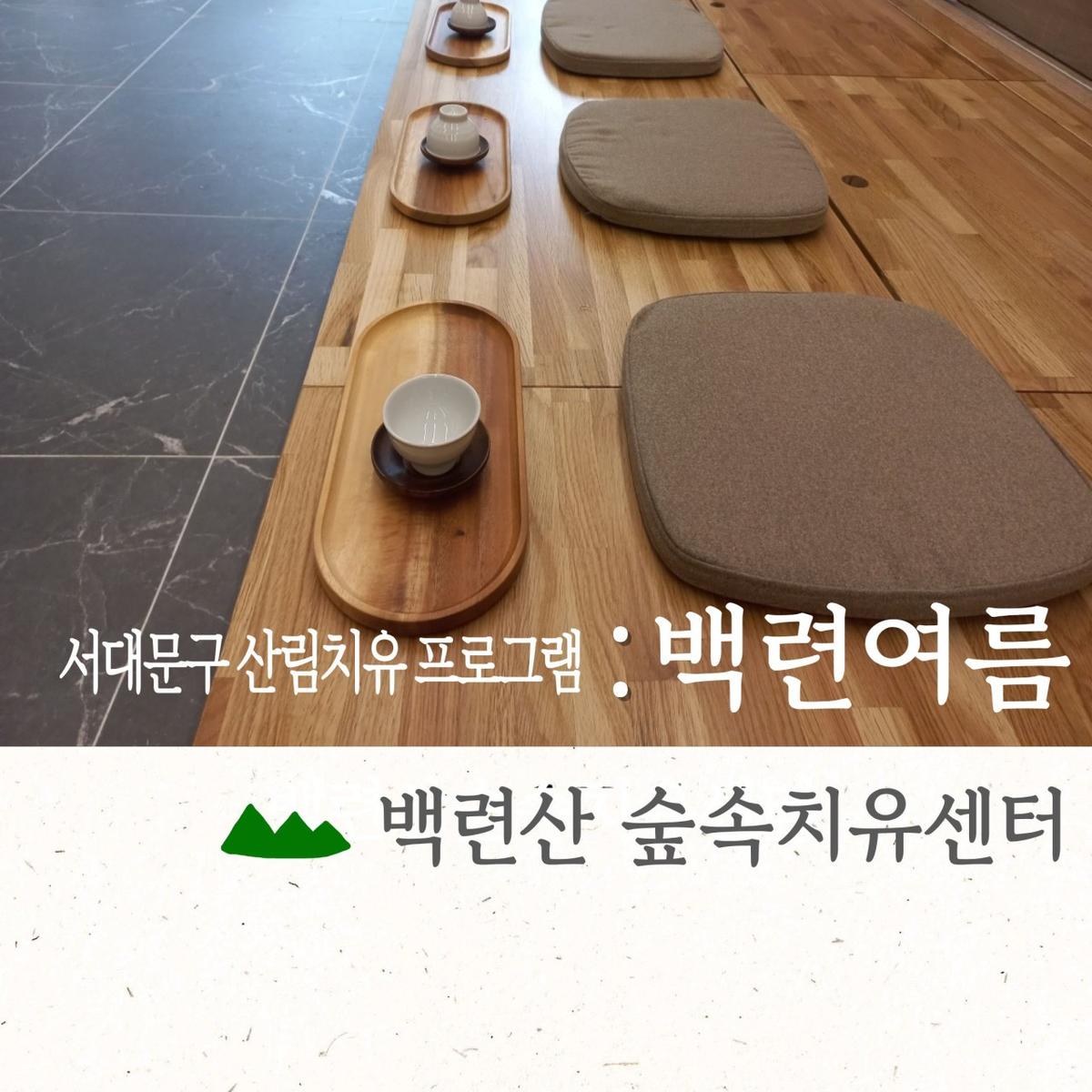 [서대문구민 우선] 8월 백련산숲속치유센터 [백련여름] 대표 이미지