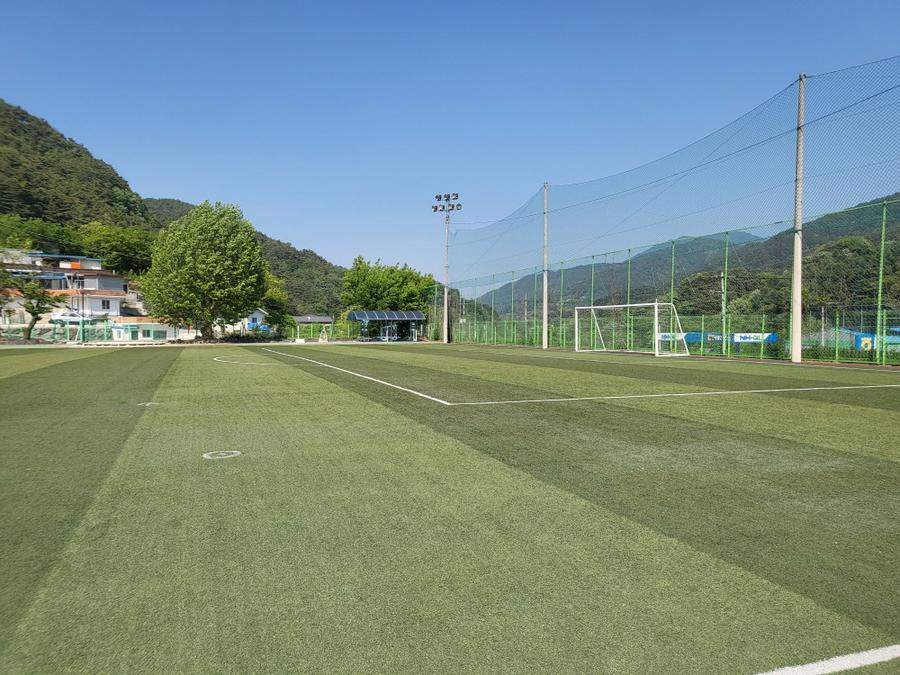 마천면 생활체육공원 대표 포스터