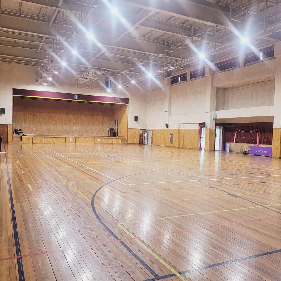 운동중학교 강당 대표 포스터